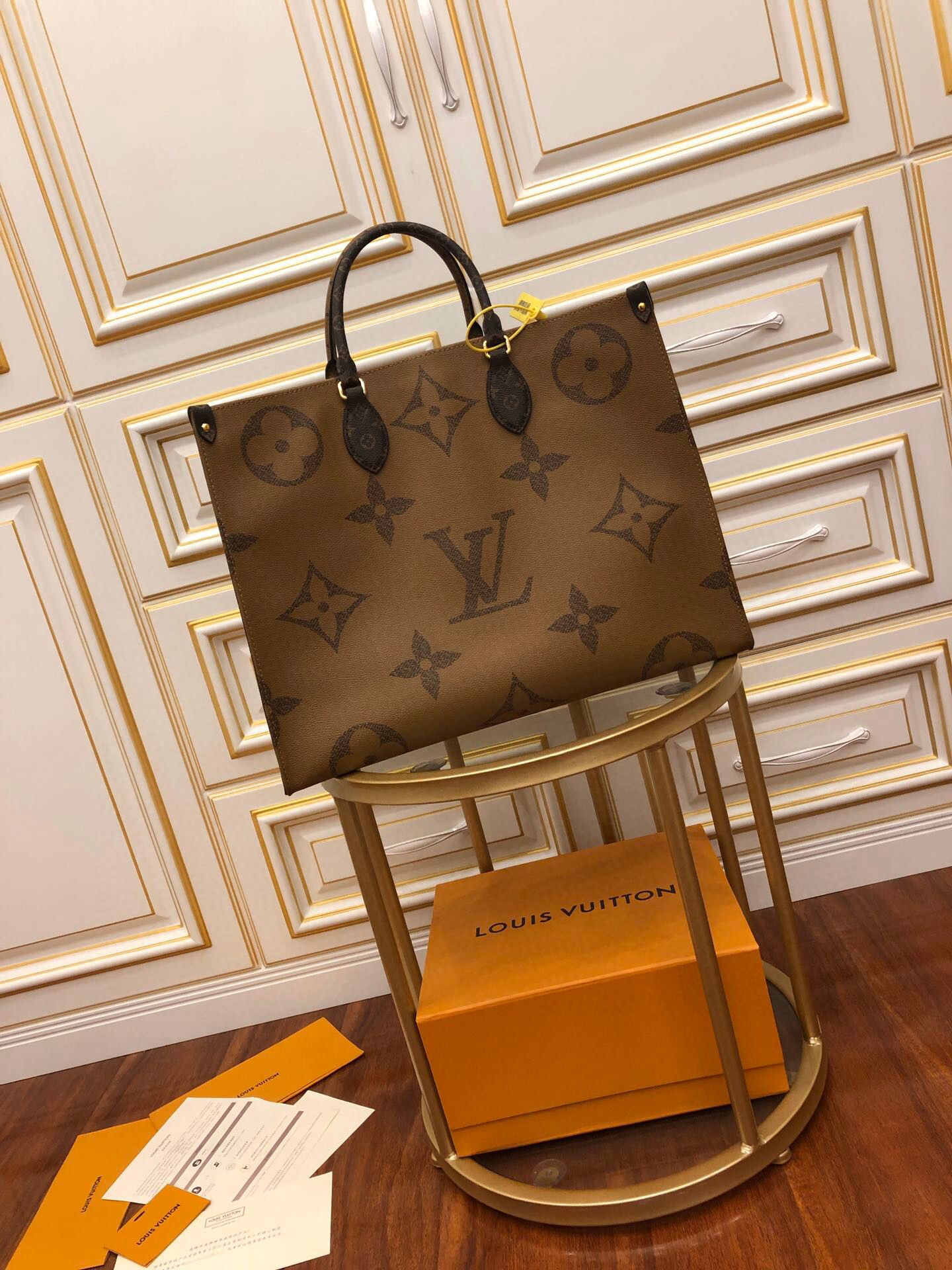 LV M44576 ONTHEGO手袋大花双面tote托特手提购物袋