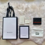 Gucci/古驰 365491 短款男式织带钱包