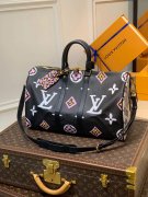 LV M58656 Keepall Bandoulière 45 旅行袋 黑色