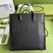 Gucci 674850 0E8IG 1000 饰Gucci标识大号托特包