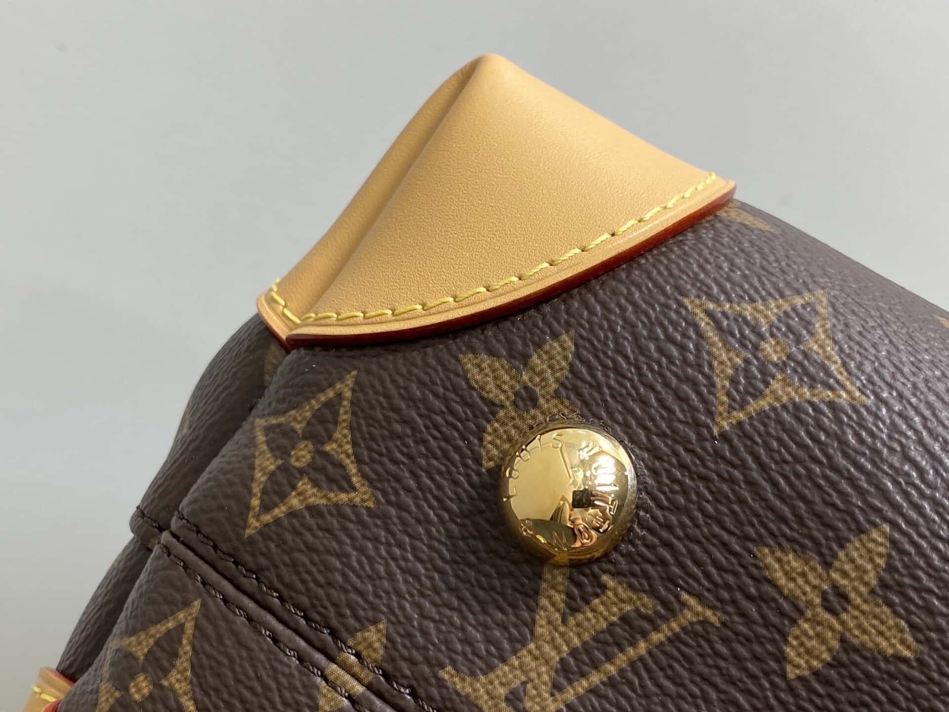 LV M14473老花 锁头包 HIDE AWAY 中号手袋
